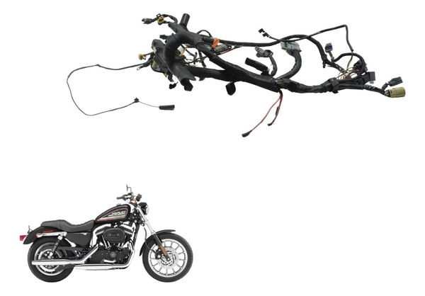 Chicote Principal C/ Detalhes Harley Sportster Xl 883r 08-09