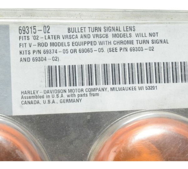 Jogo Lente Pisca Harley Sportster Xl 883r 08-09 Original