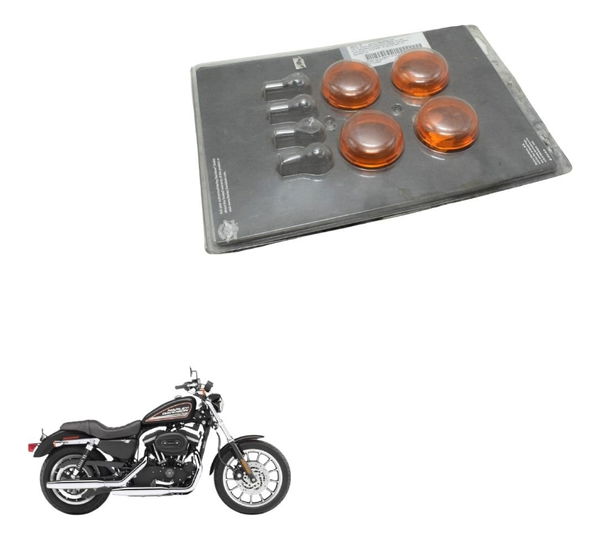 Jogo Lente Pisca Harley Sportster Xl 883r 08-09 Original