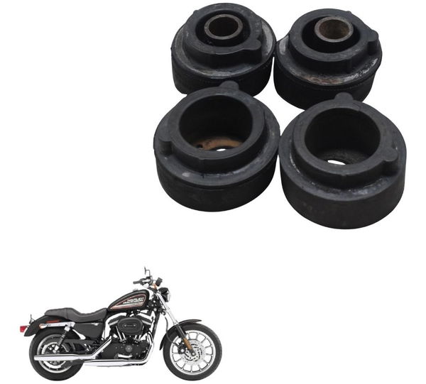 Jogo Coxim Suporte Motor Harley Sportster Xl 883r 08-09 Orig