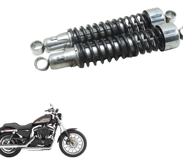 Par Amortecedor Traseiro Harley Sportster Xl 883r 08-09 Orig