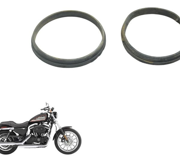 Par Borracha Painel Harley Sportster Xl 883r 08-09 Original