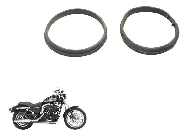 Par Borracha Painel Harley Sportster Xl 883r 08-09 Original