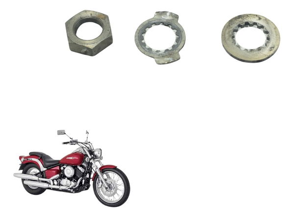 Kit Porca Trava Pinhão Yamaha Drag Star Xvs 650 96-08 Origin