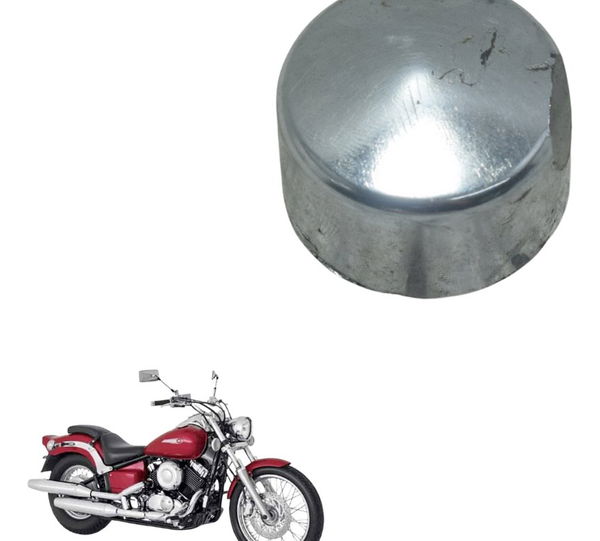 Acabamento Manopla C/avaria Yamaha Drag Star Xvs 650 96-08 Prateado