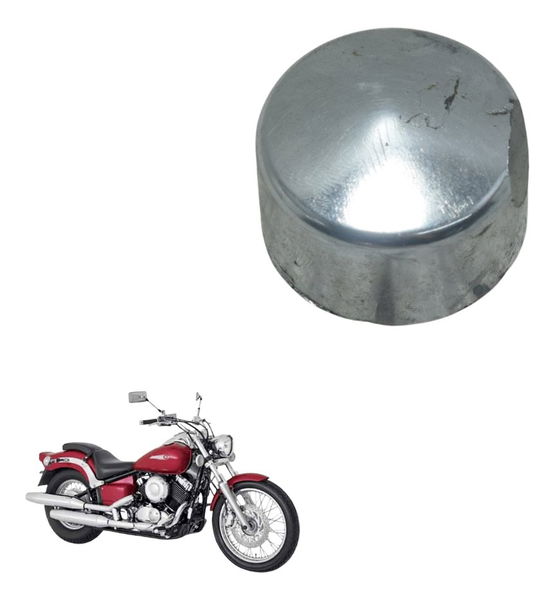 Acabamento Manopla C/avaria Yamaha Drag Star Xvs 650 96-08 Prateado