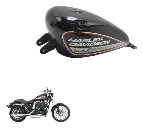 Tanque C/ Avaria Harley Sportster Xl 883r 08-09 Original