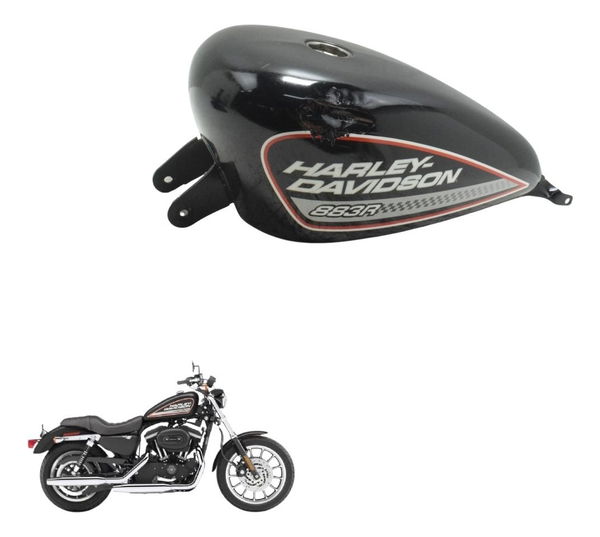Tanque C/ Avaria Harley Sportster Xl 883r 08-09 Original