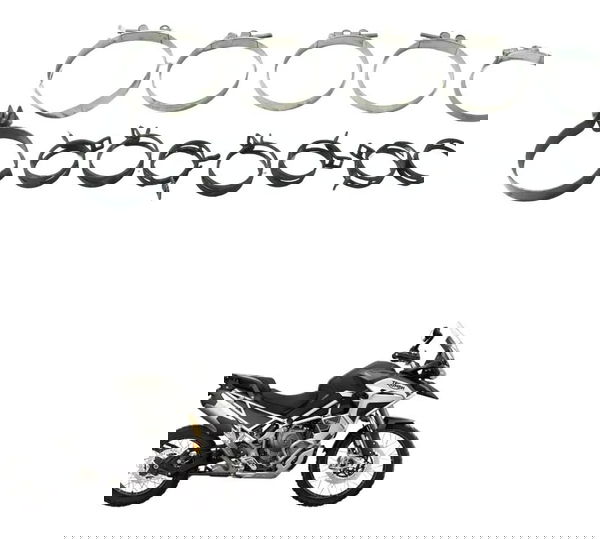 Abraçadeira Diversas Triumph Tiger 1200 Rally Ex 22-26 Origi Prateado