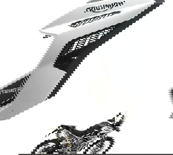 Carenagem Lateral Direito Triumph Tiger 1200 Rally Ex 22-26 Branco