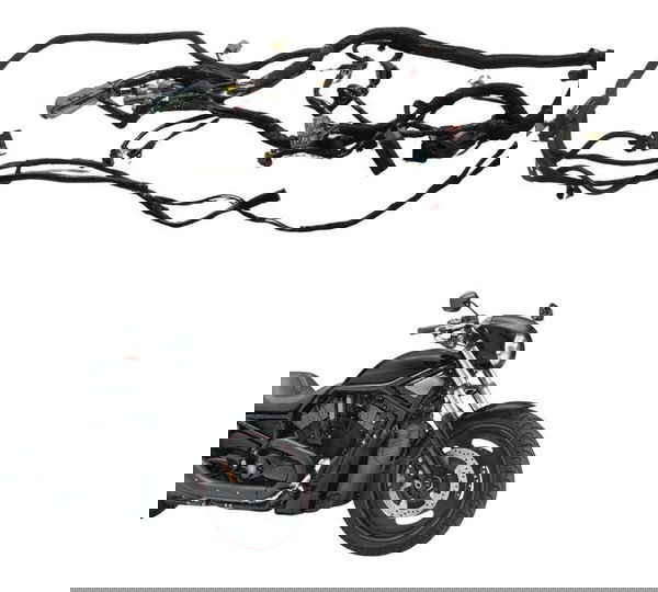 Chicote Principal C/detalhes Harley Night Rod 07-11 Original