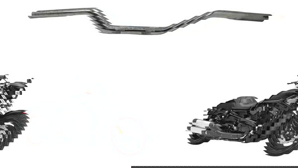 Guidão Empenado Harley Night Rod 07-11 Prateado