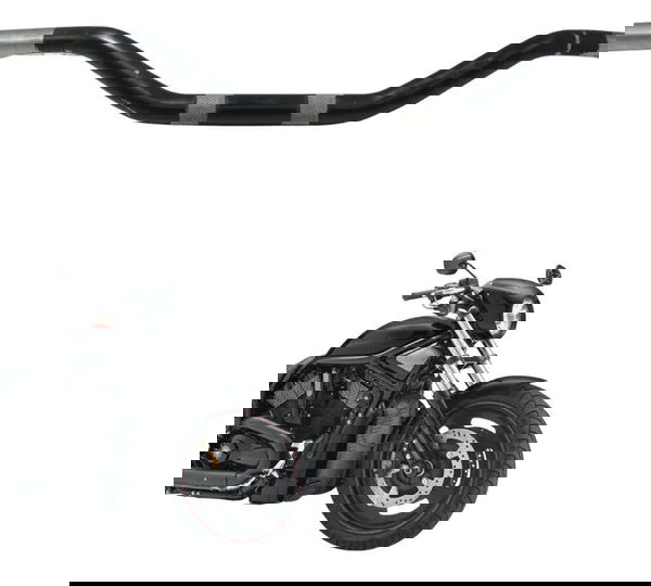 Guidão Empenado Harley Night Rod 07-11 Original Prata