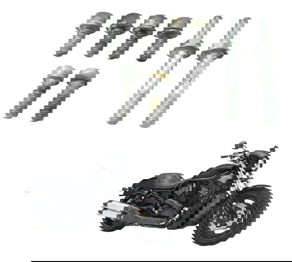 Jogo Parafuso Fixação Motor Harley Night Rod 07-11 Original