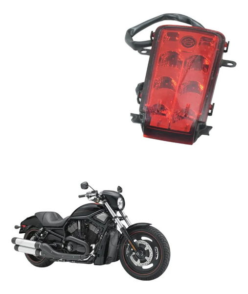 Lanterna Traseira  C/ Avaria Harley Night Rod 12-17 Original Ambos Lados Vermelho