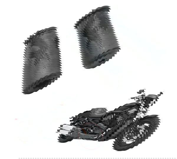 Par Manopla Paralela Harley Night Rod 07-11 Preto