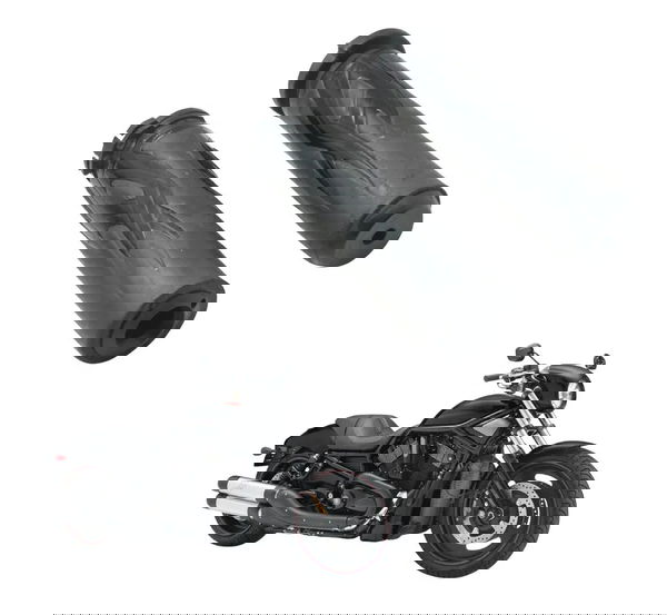 Par Manopla Paralela Harley Night Rod 07-11 Preto