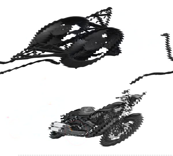 Ventoinha Radiador C/avaria Harley Night Rod 07-11 Original