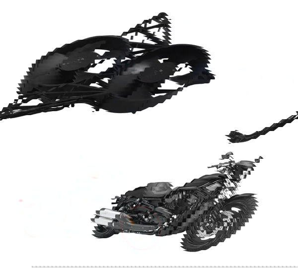 Ventoinha Radiador C/detalhes Harley Night Rod 07-11 Origina