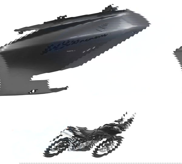 Carenagem Lateral Esquerda Suzuki Dl 1000 V-strom 05-11 Orig Cinza-escuro