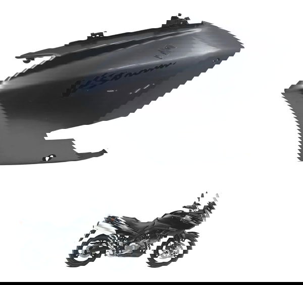 Carenagem Lateral Esquerda Suzuki Dl 1000 V-strom 05-11 Orig Cinza-escuro