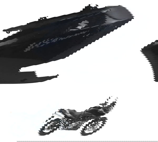 Carenagem Lateral Esq C/detalhe Suzuki Dl 1000 V-strom 05-11 Preto