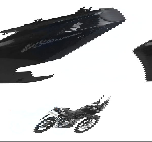 Carenagem Lateral Esq C/detalhe Suzuki Dl 1000 V-strom 05-11 Preto