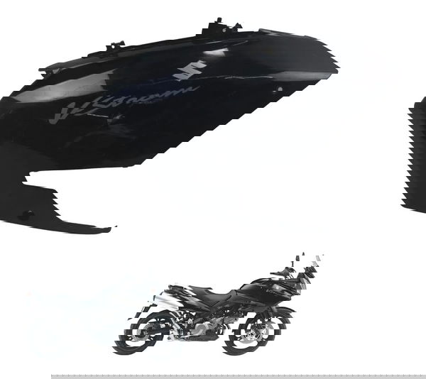 Carenagem Lateral Esq C/ Avaria Suzuki Dl 1000 V-strom 05-11 Preto