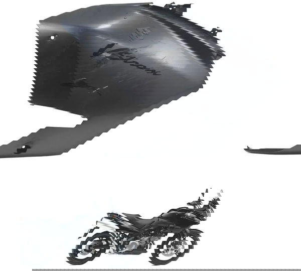 Carenagem Lateral Direita C/det Suzuki Dl 1000 V-strom 05-11 Cinza-escuro