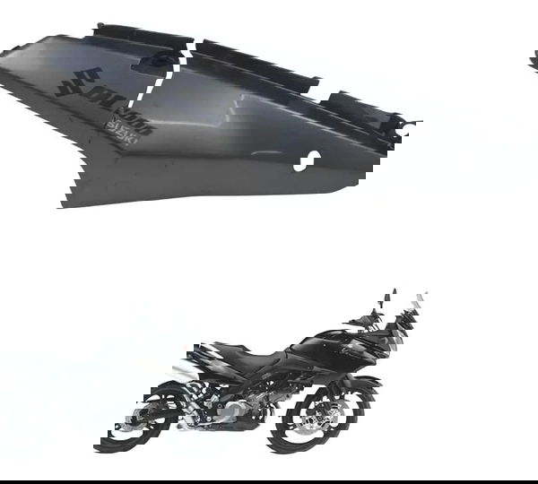 Carenagem Rabeta Dir C/ Avaria Suzuki Dl 1000 V-strom 05-11 Cinza-escuro