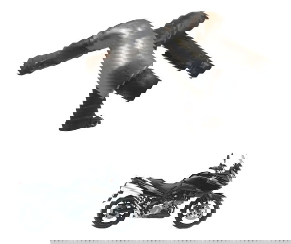 Curva Escape C/ Detalhe Suzuki Dl 1000 V-strom 05-11 Origina