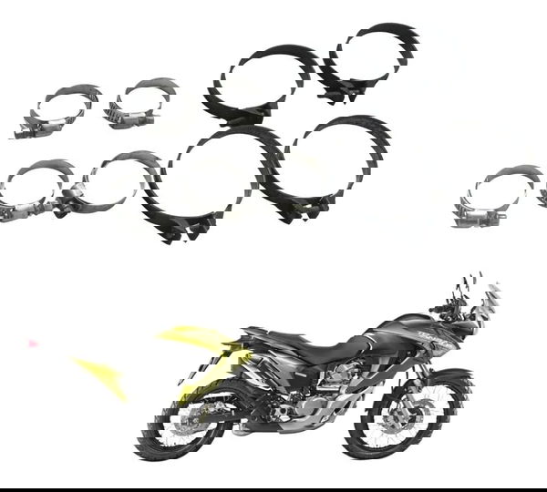 Abraçadeira Diversas Honda Xl 700v Transalp 11-14 Original Cinza