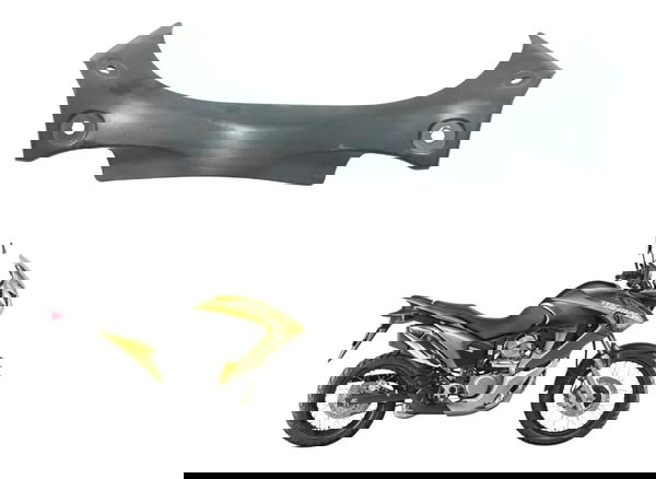 Acabamento Frontal Tanque Honda Xl 700v Transalp 11-14 Origi Preto