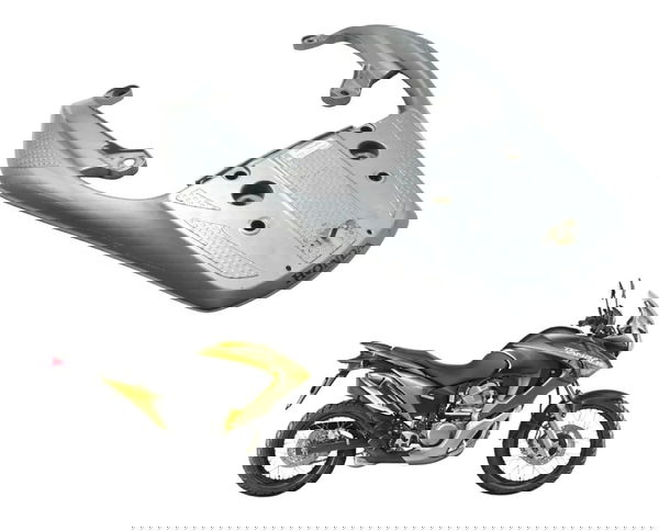 Alça Traseira Honda Xl 700v Transalp 11-14 Original Prateado