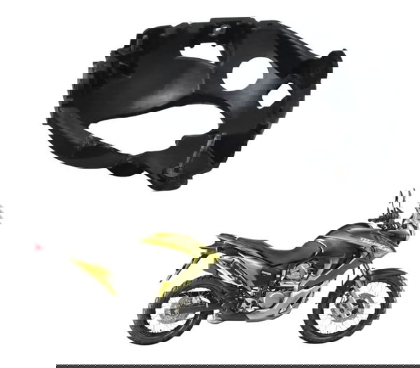 Carcaça Farol C/ Avaria Honda Xl 700v Transalp 11-14 Origina Preto