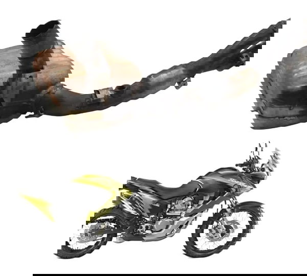 Curva Escape Catalisador C/ Det Honda Xl 700v Transalp 11-14