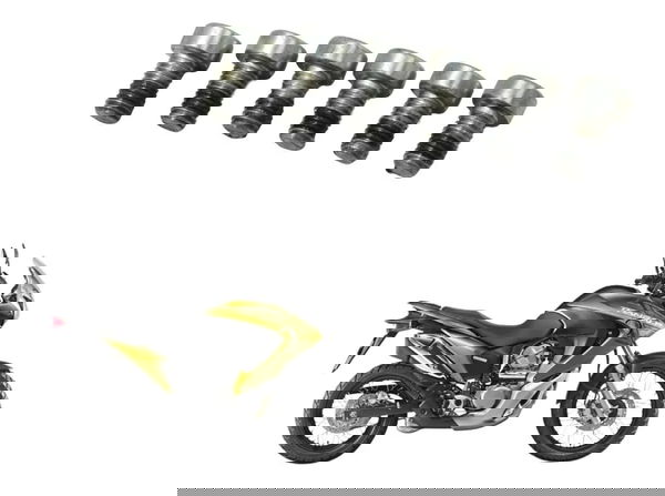 Jogo Parafuso Placa Partida Honda Xl 700v Transalp 11-14 Ori