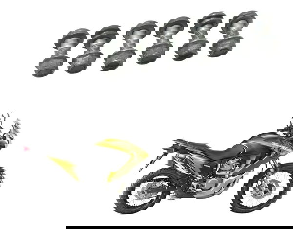 Jogo Parafuso Fixação Coroa Honda Xl 700v Transalp 11-14 Ori
