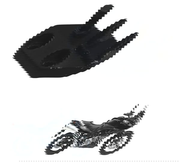 Suporte Pedaleira Diant Esq Ava Suzuki Dl 1000 V-strom 05-11 Preto