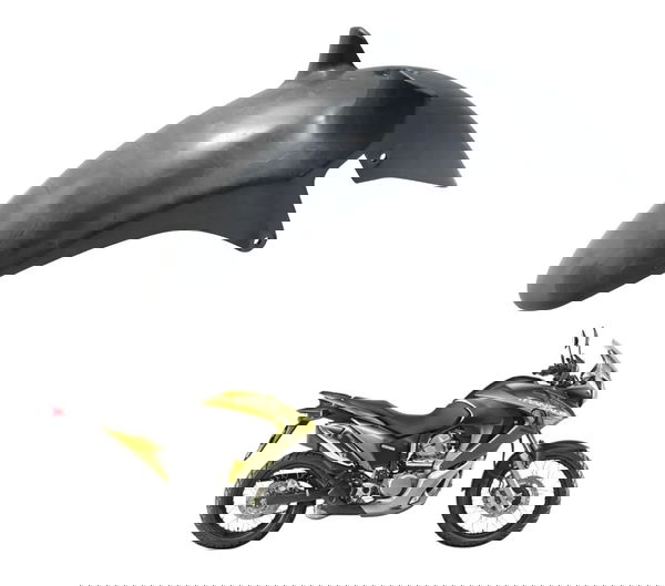 Paralama Dianteiro C/avaria Honda Xl 700v Transalp 11-14 Ori Preto