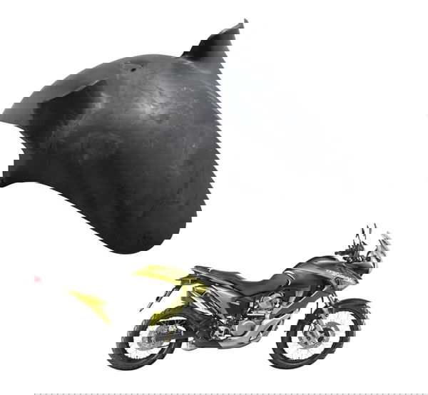 Paralama Dianteiro C/ Detal Honda Xl 700v Transalp 11-14 Ori Preto