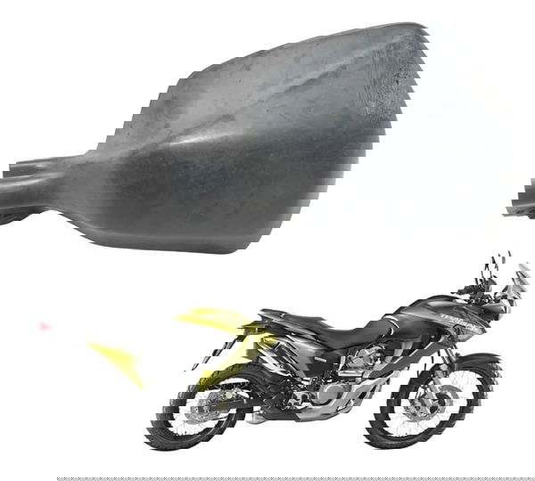 Protetor Punho Esquerdo C/detal Honda Xl 700v Transalp 11-14 Preto Esquerdo