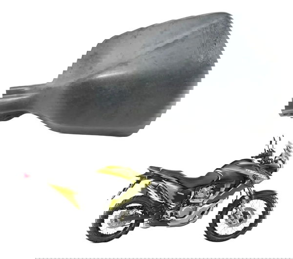 Protetor Punho Esquerdo C/detal Honda Xl 700v Transalp 11-14 Preto Esquerdo