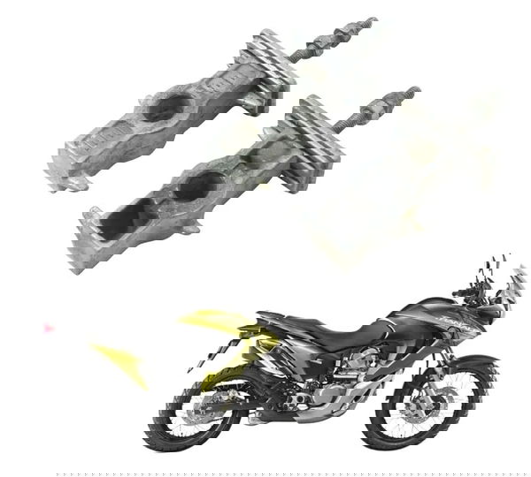 Par Esticador Corrente Honda Xl 700v Transalp 11-14 Original Prateado