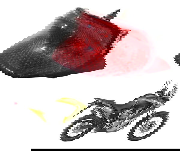 Lanterna Traseira Honda Xl 700v Transalp 11-14 Original Ambos Lados Vermelho