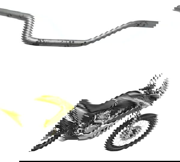 Guidão Empenado Honda Xl 700v Transalp 11-14 Original Preto