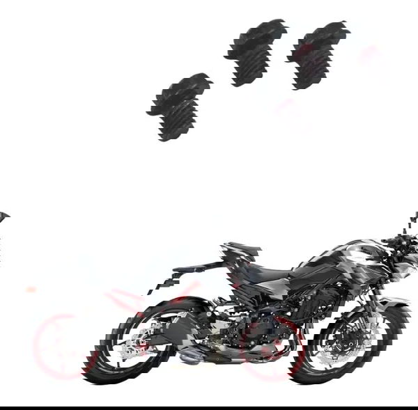 Jogo Parafuso Fixação Guia Tampa Pinhão Kawasaki Z900 18-24