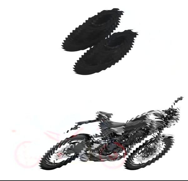 Par Coxim Suporte Motor Kawasaki Z900 18-24 Original