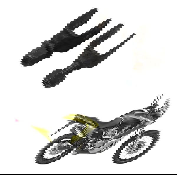 Par Suporte Pedaleira Honda Xl 700v Transalp 11-14 Original Preto