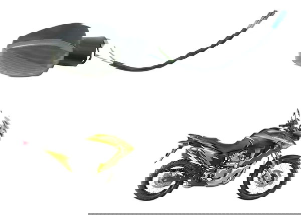 Pisca Dianteira Dire C/ Ava Honda Xl 700v Transalp 11-14 Ori Direito Cinza-escuro